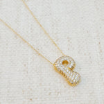 The "Crystal Bubble" Initial Necklace