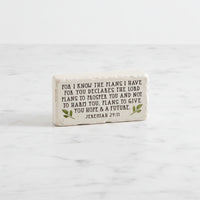 The "Half Block" Scripture Stone Art