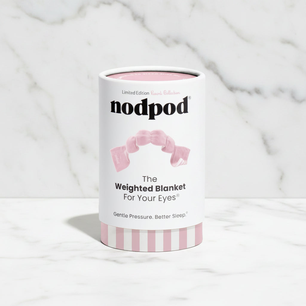 The "Weighted Sleep Mask" by nodpod