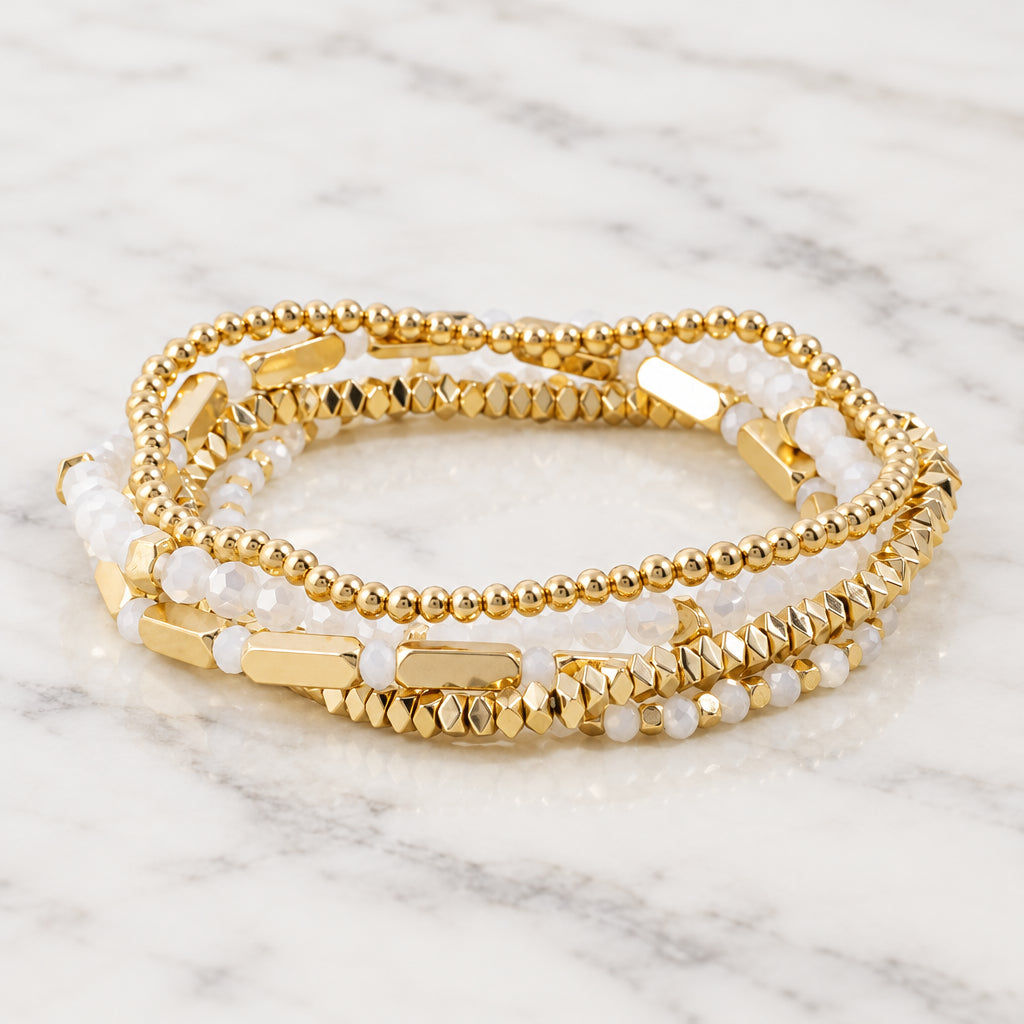 The "Golden Edit Stack" Bracelet