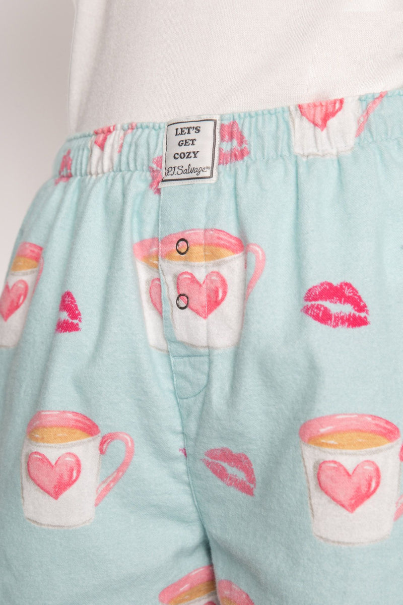The "Coffee" Flannel Shorts by PJ Salvage