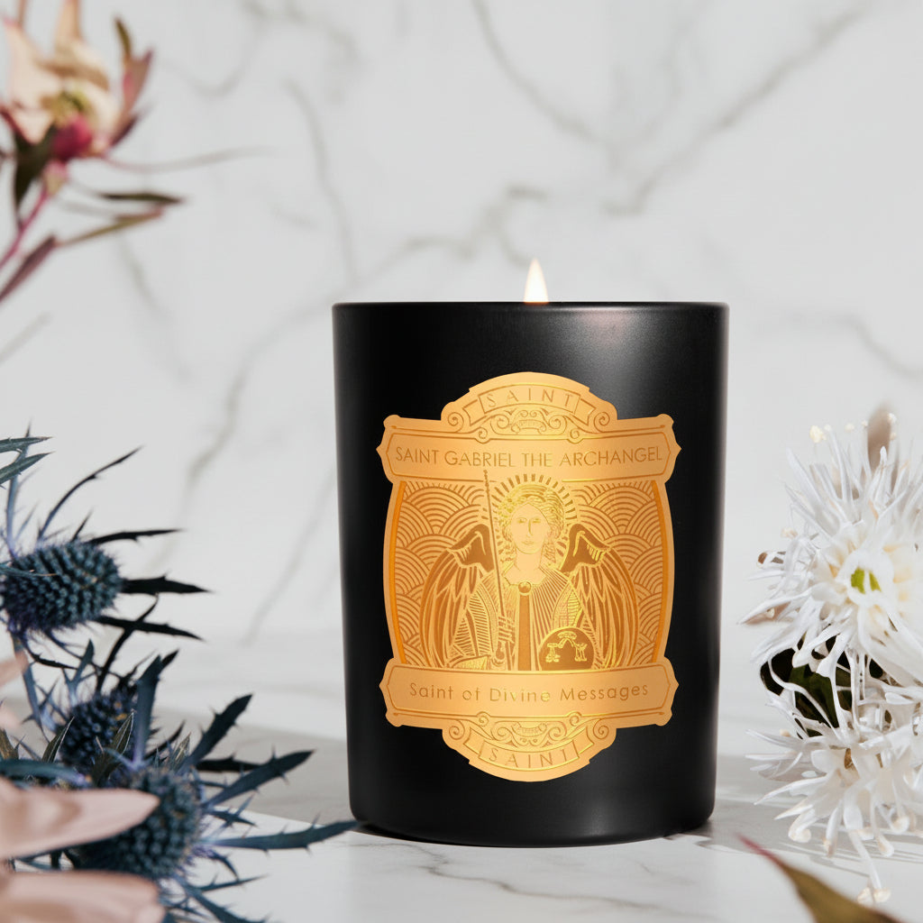 The "Saint Gabriel - Patron Saint of Divine Messages" Candle