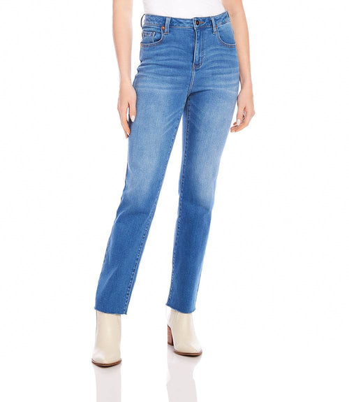 The "Raw Hem" Straight Jeans
