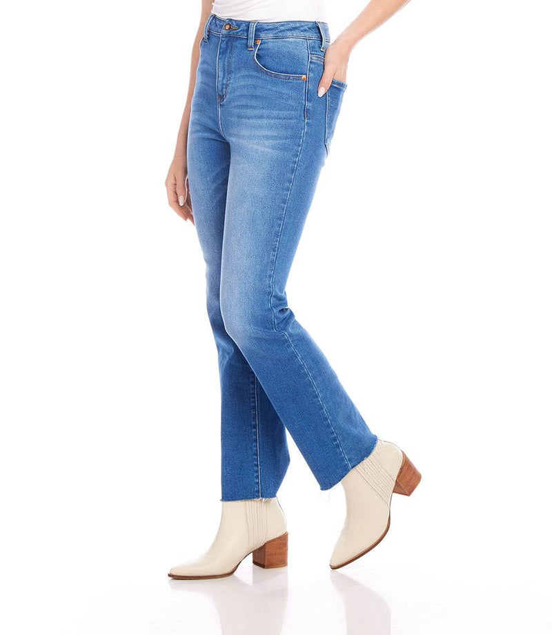 The "Raw Hem" Straight Jeans