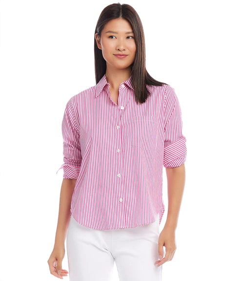 The "Danielle" Ruched Sleeve Shirt