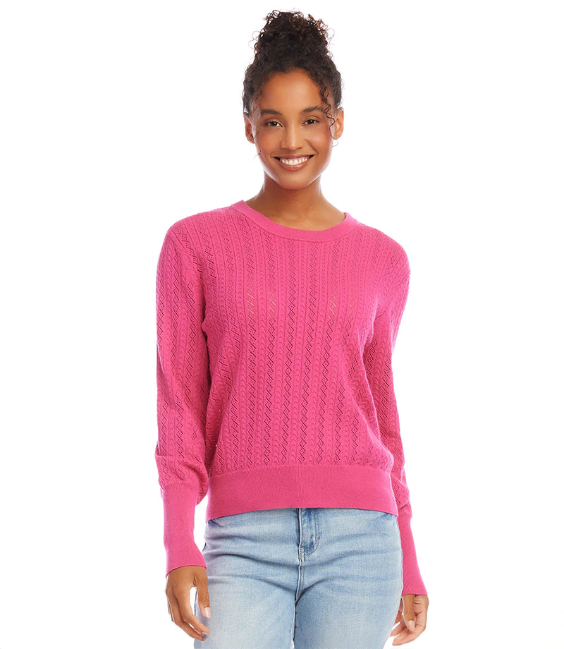 The "Bayleigh" Pointelle Sweater