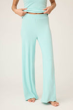 The "Light Mint" Pointelle Lounge Set by PJ Salvage