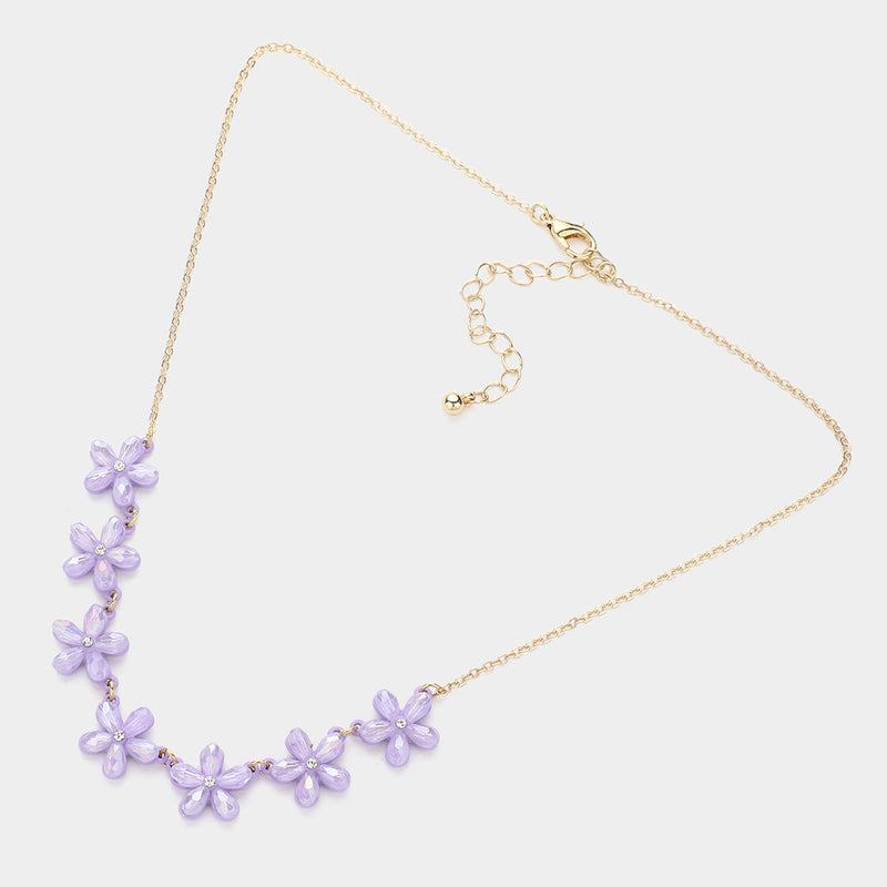 The "Lavender Flowers" Necklace