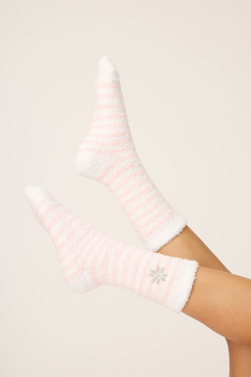 The "Ski Jammie Snowflake" Cozy Socks by PJ Salvage