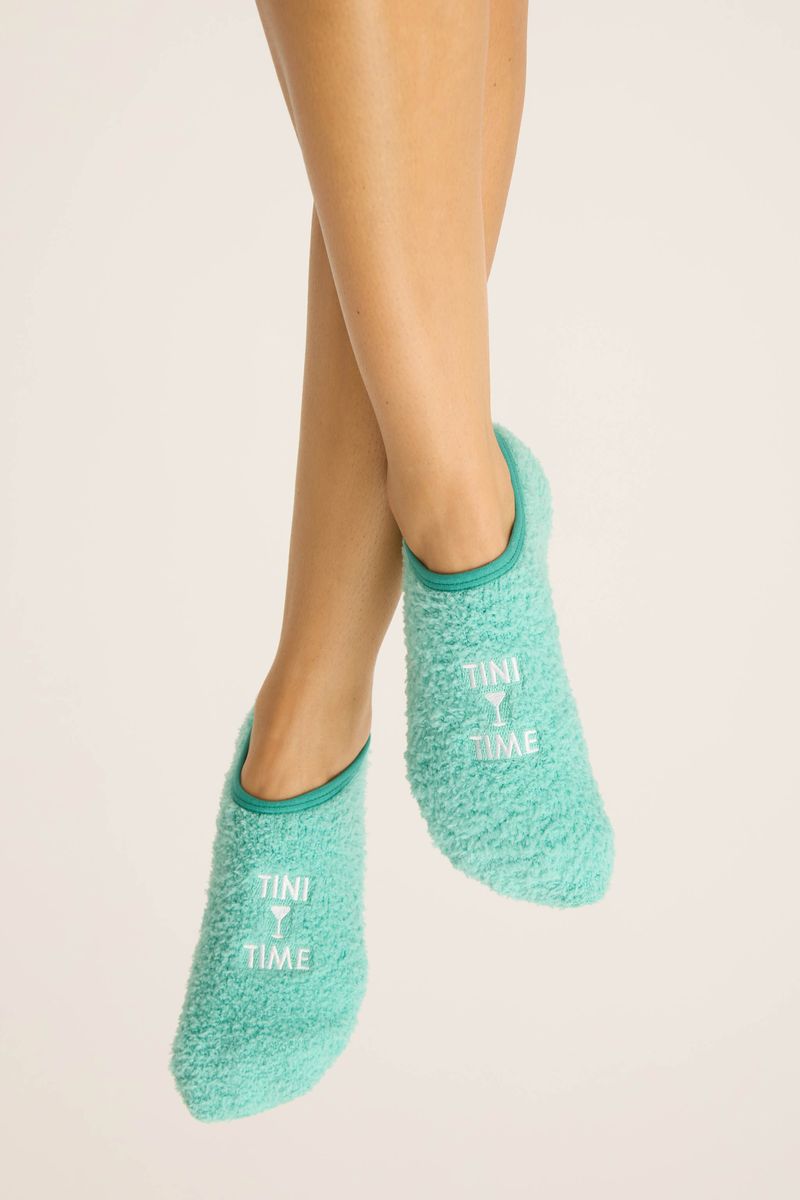 The "Tini Time" Fuzzy Ankle Socks by PJ Salvage