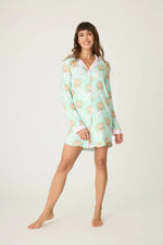 The "Adrian Valencia x PJS Floral" Night Shirt by PJ Salvage