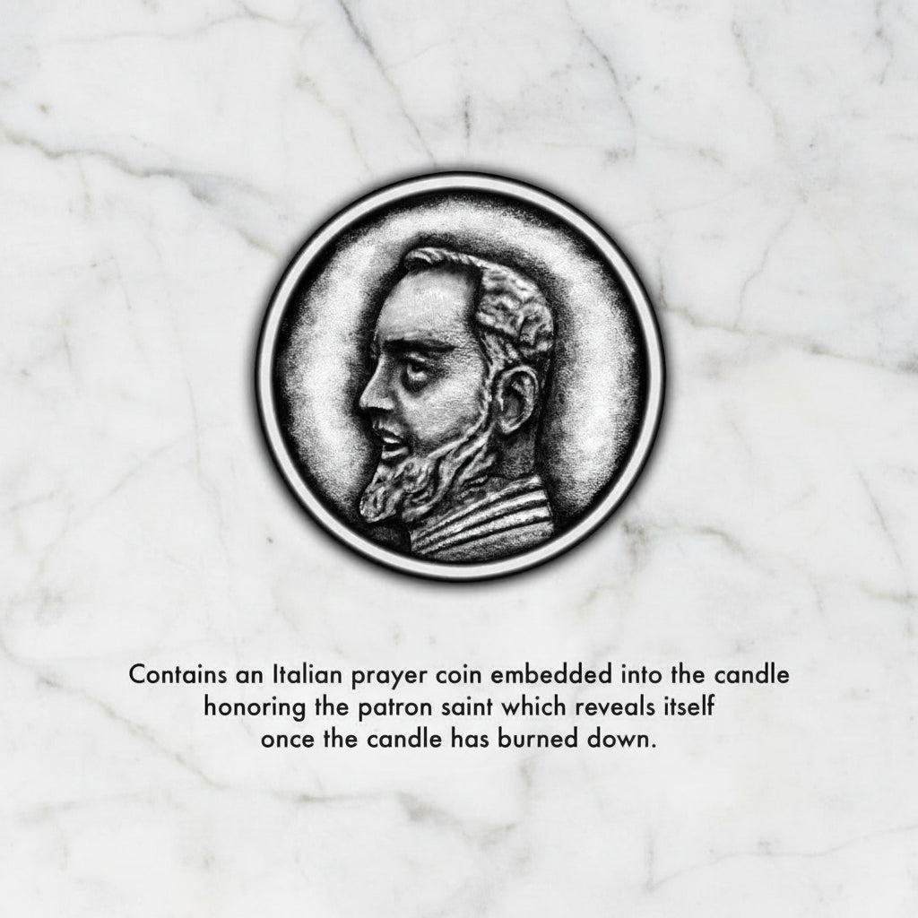 The "Saint Padre Pio - Patron Saint of Healing and Italy" Candle