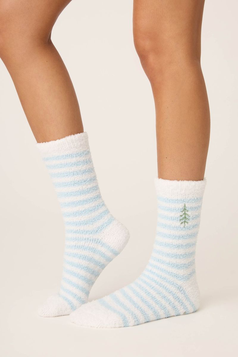 The "Ski Jammie Tree" Cozy Socks by PJ Salvage