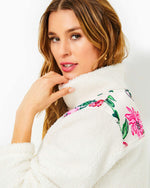 The "Wallen" Sherpa Half Zip Jacket by Lilly Pulitzer