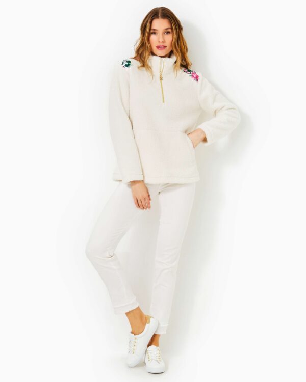 The "Wallen" Sherpa Half Zip Jacket by Lilly Pulitzer