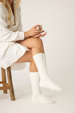 The "Ivory" Cozy Chenille Socks by PJ Salvage