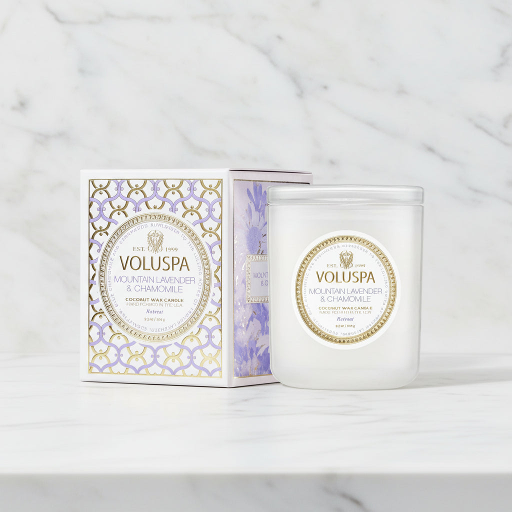 The "Mountain Lavender & Chamomile" Collection by Voluspa