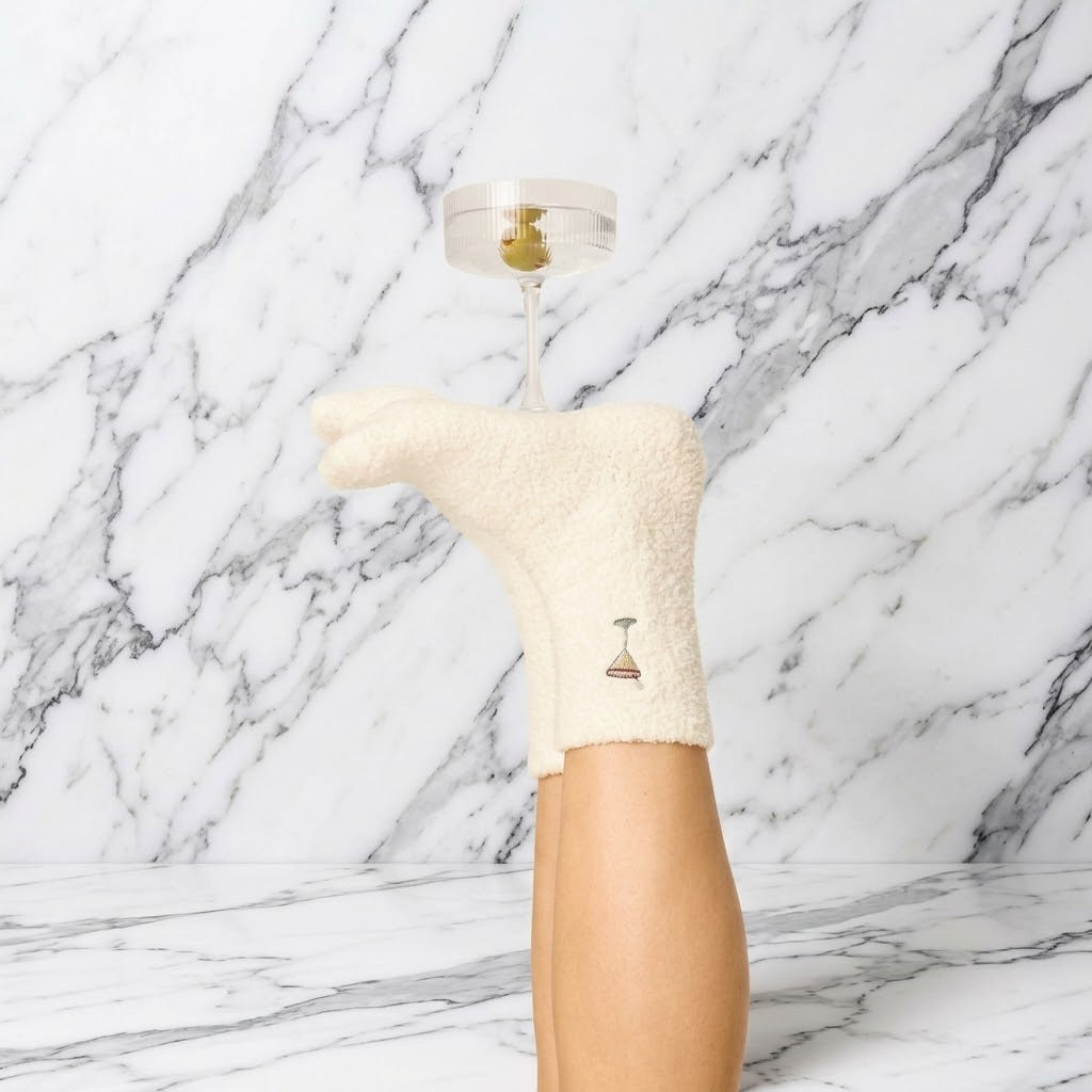 The "Merry Martini" Cozy Socks