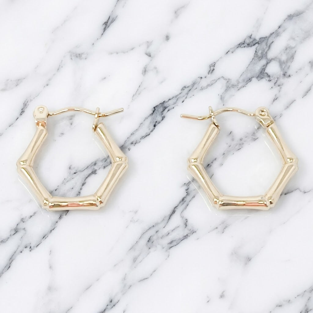 The "Bamboo Hoop" Earrings
