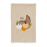 The "Thankful" Crochet Trim Towel