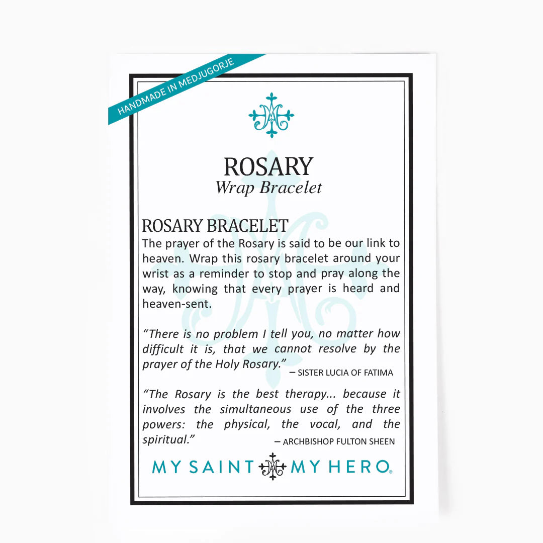 The "Rosary" Wrap Bracelet by My Saint My Hero