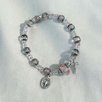 The "Rosary is the Way" Silver Bracelet