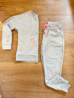 The "Pretty Pink Rooster" Jogger Set by BedHead Pajamas