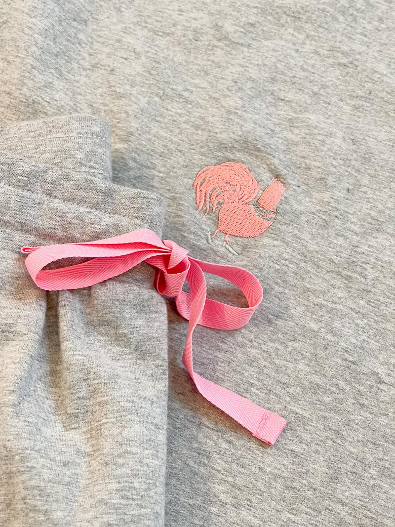 The "Pretty Pink Rooster" Jogger Set by BedHead Pajamas