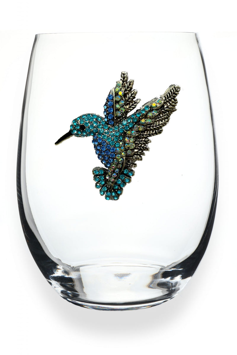 The "Hummingbird" Stemless Wine Glass