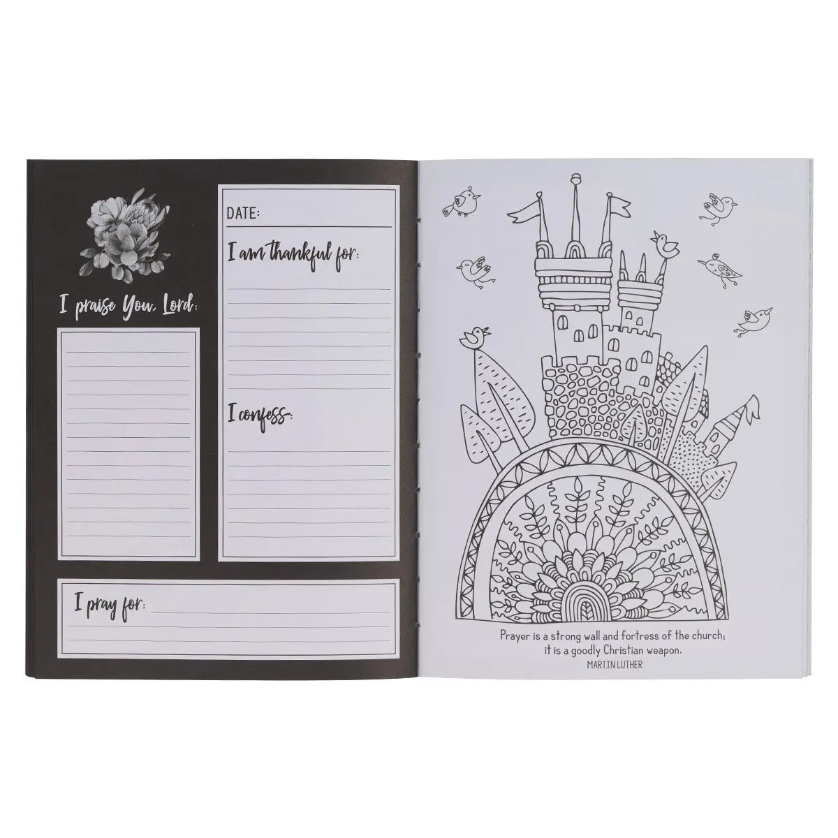 The "Pray More Worry Less" Coloring Journal
