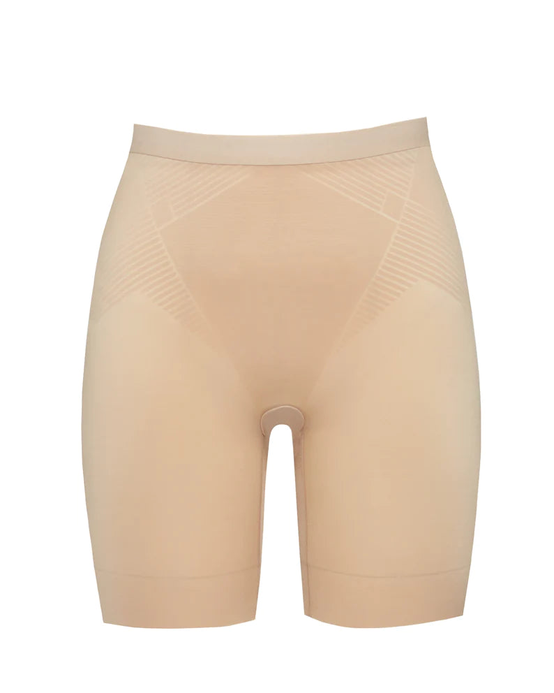The Thinstincts 2.0 Mid Thigh Short by Spanx – The Pretty Pink Rooster  Boutique
