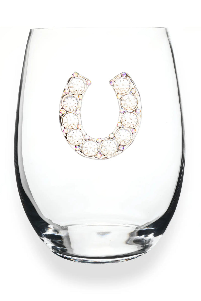 The "Horseshoe" Stemless Wine Glass