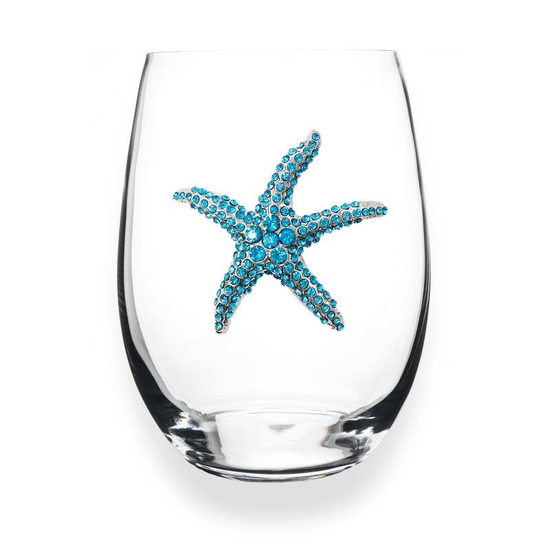 The "Starfish" Stemless Wine Glass