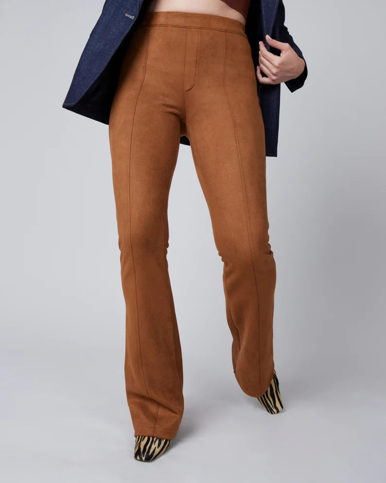 The "Faux Suede" Flare Pant by Spanx
