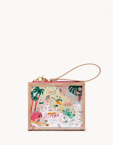 The "Florida" Clear Beach Wristlet by Spartina 449