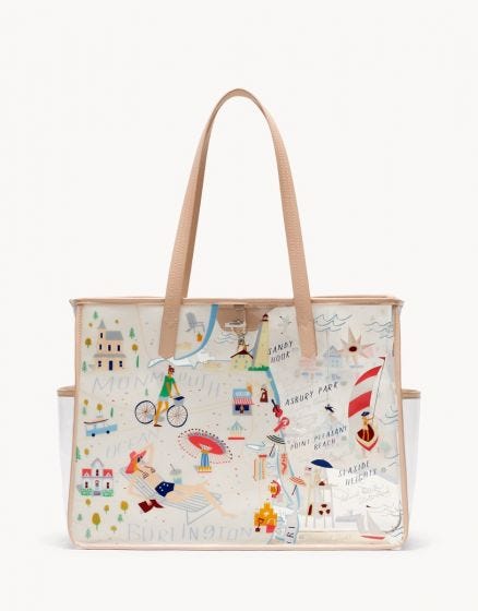 The "Down the Shore" Clear Beach Tote by Spartina 449