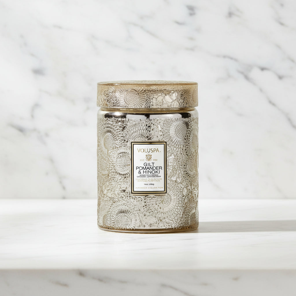 The "Gilt Pomander & Hinoki" Collection by Voluspa