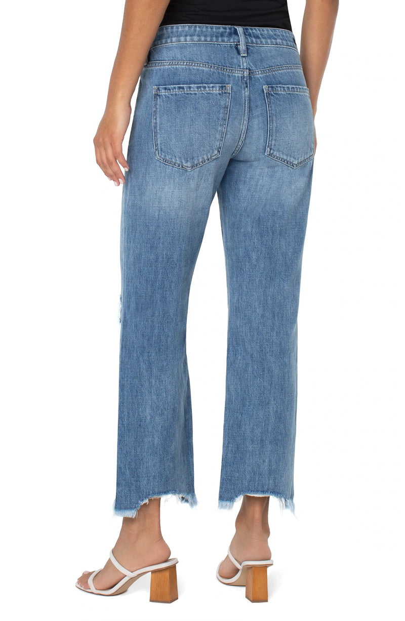 The "Kennedy Crop with Fray Hem" Jean by Liverpool
