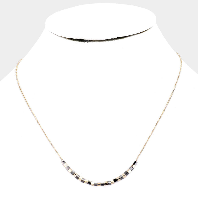 The "Gray and Gold" Necklace
