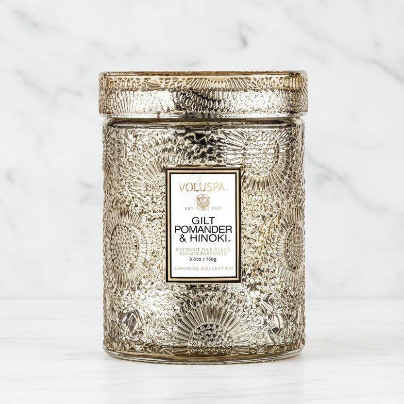 The "Gilt Pomander & Hinoki" Collection by Voluspa