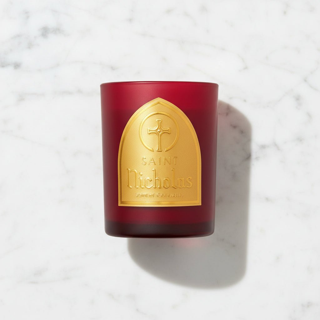 The "Saint Nicholas - Patron Saint of Generosity" Candle