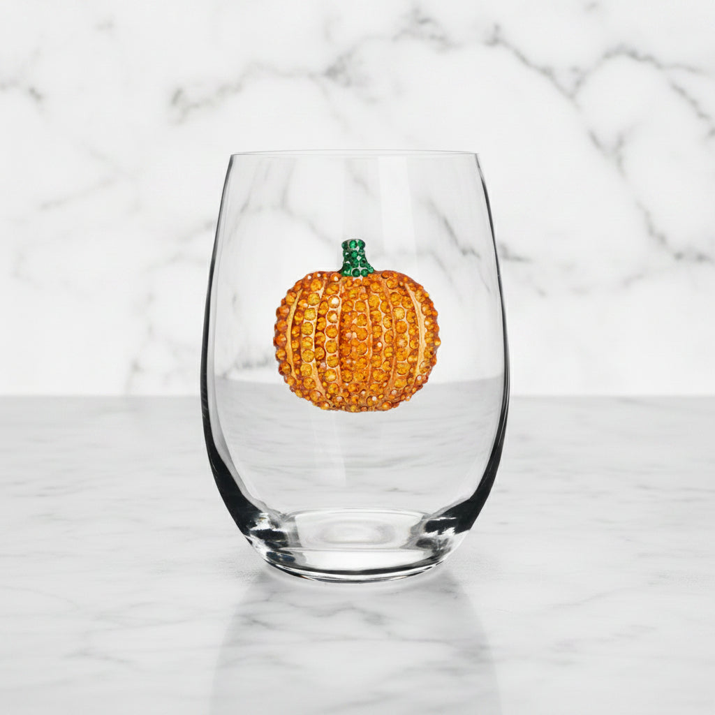 The "Pumpkin" Stemless Wineglass