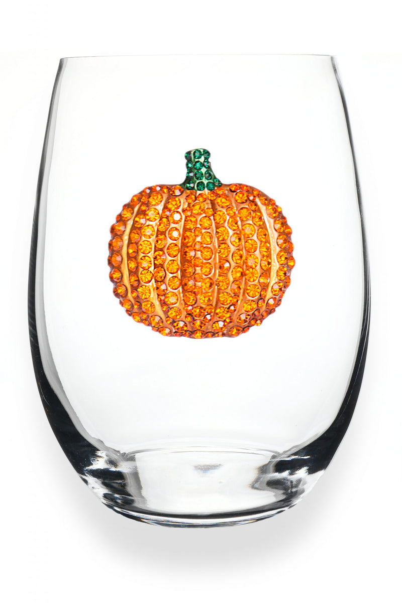 The "Pumpkin" Stemless Wine Glass