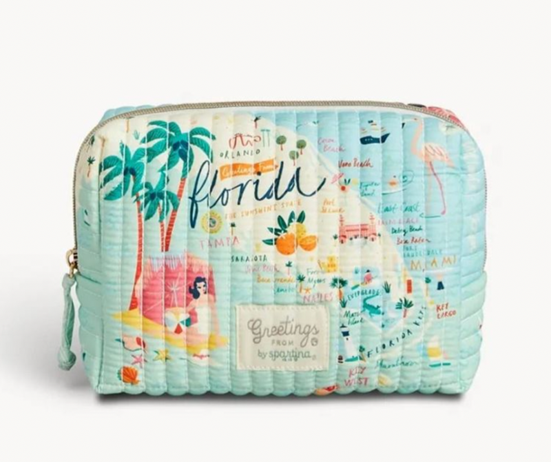 The "Florida" Quilted Cosmetic Bag by Spartina 449