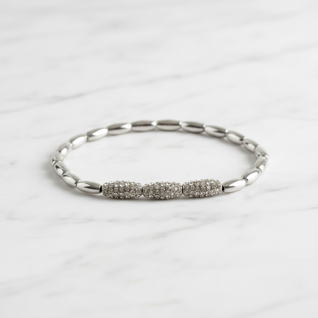 The "Silver Beaded Beaut" Bracelet