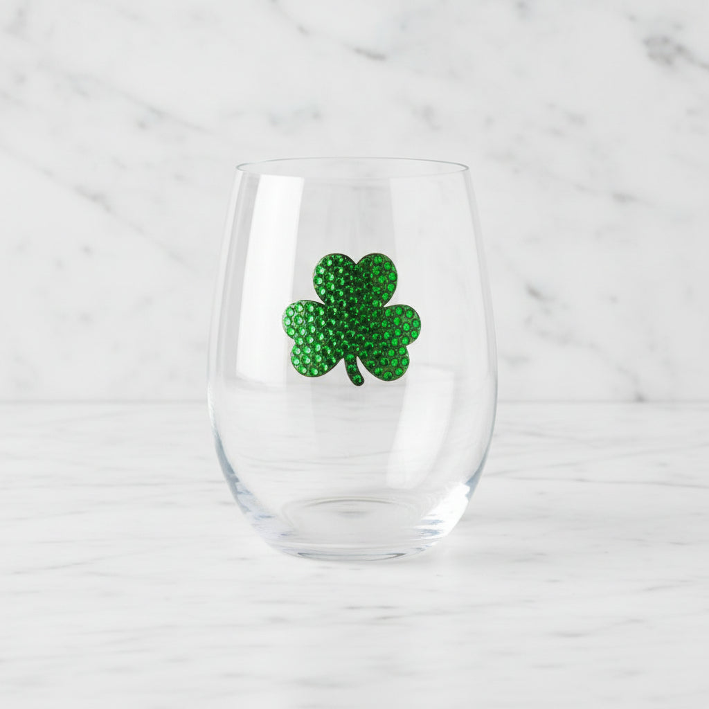 The "Shamrock" Stemless Wineglass