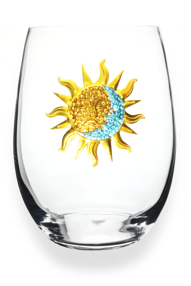 The "Sun and Moon" Stemless Wine Glass