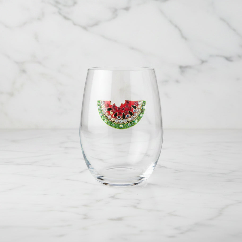 The "Watermelon" Stemless Wineglass
