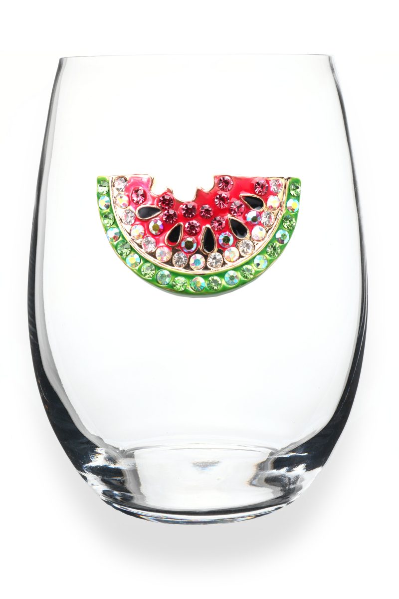 The "Watermelon" Stemless Wine Glass