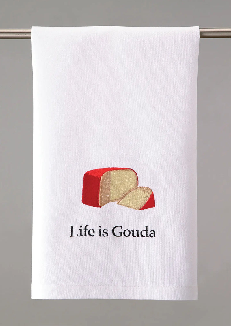 The "Life is Gouda" Kitchen Towel